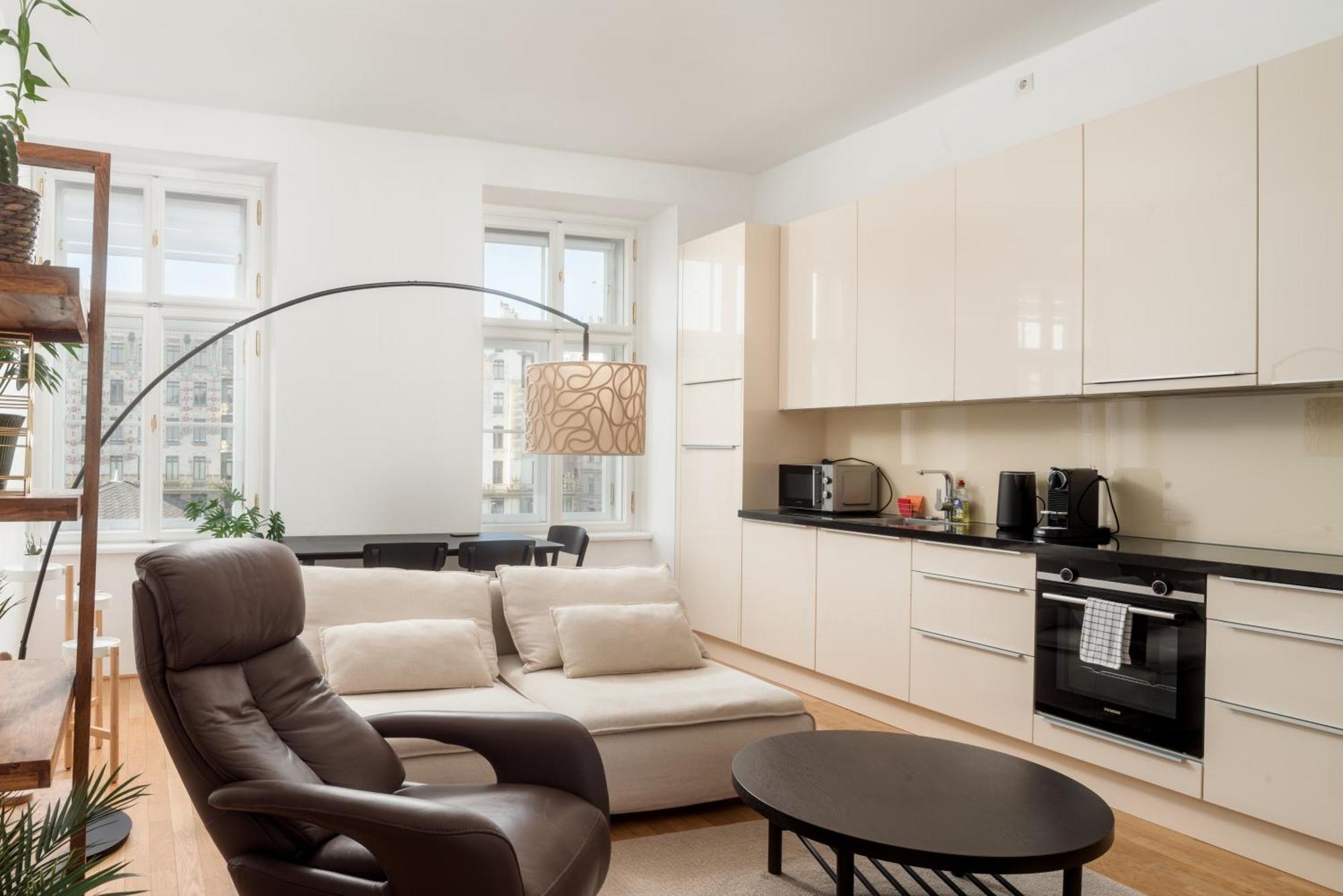 Stylish Designer Apartment At The Center Of Vienna Naschmarkt Eksteriør bilde